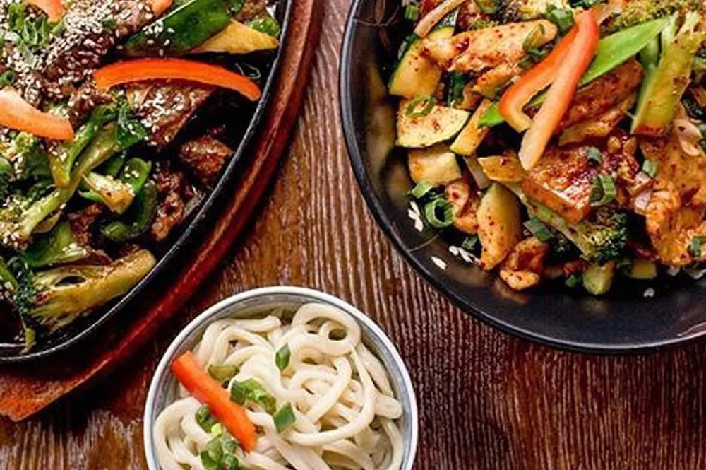 Wok-Hauptgericht